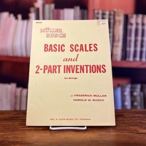 Vintage RARE Basic Scales and 2-Part Inventions for Strings ISBN 0849731437
